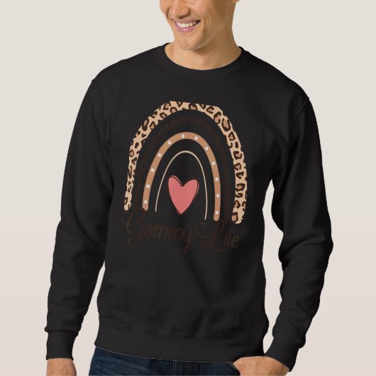 Gammy Life Boho Rainbow Grandma Sweatshirt (Vorderseite)