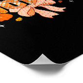 Gammy Pumpkin Fall Coquette Bow Thanksgiving Poster (Ecke)
