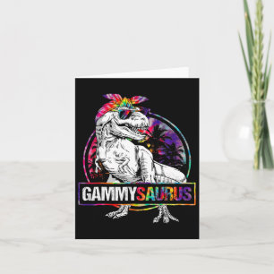 Gammysaurus Dinosaur Gammy Saurus Familie Matching Karte