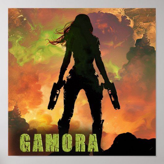 Gamora Galaxy Poster (Vorne)