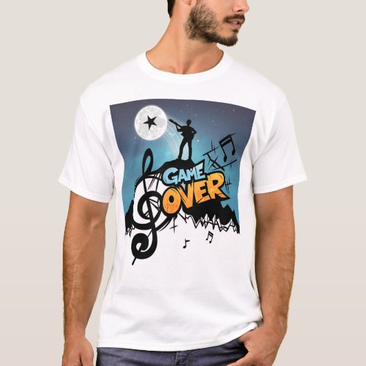 GAMOVER" T - Shirt-Design T-Shirt (Vorderseite)