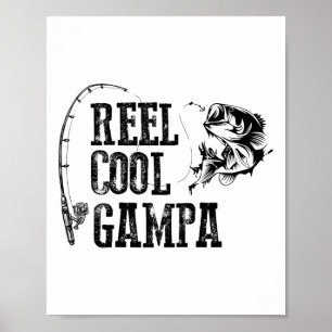 Gampa Angelrolle Cool Gampa Lustiges Geschenk Poster