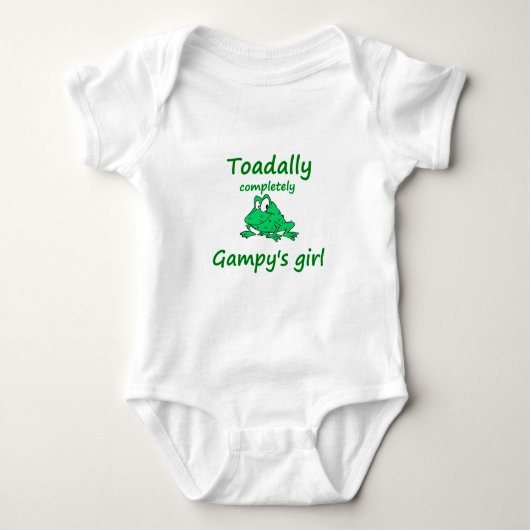 Gampymädchen Baby Strampler (Vorderseite)