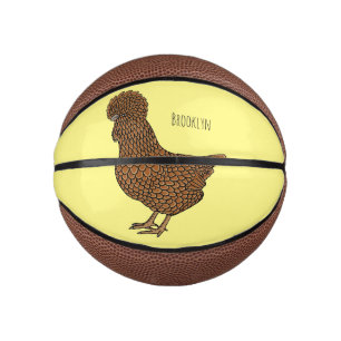 Gämse polnisches Huhn Cartoon-Illustration Mini Basketball