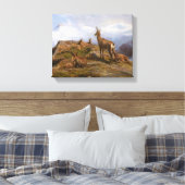 Gämse Ziegen im Alpengebirge (Rosa Bonheur) Leinwanddruck (Insitu (Schlafzimmer))