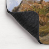 Gämse Ziegen im Alpengebirge (Rosa Bonheur) Mousepad (Ecke)