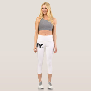 GAMY® Black Logo Capri Leggings