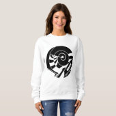 GAMY® Black Logo Damen Sweatshirt (Vorne ganz)