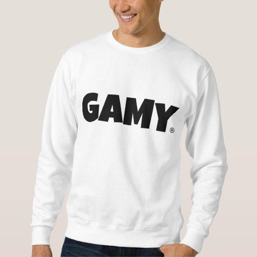 GAMY® Black Logo Herren Sweatshirt (Vorderseite)