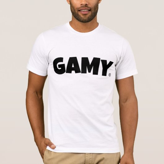 GAMY® Black Logo Herren T-Shirt (Vorderseite)