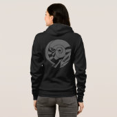 GAMY® Grey Logo Damen Hoodie (Schwarz voll)