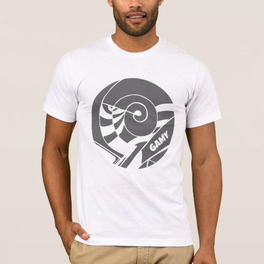 GAMY® Grey Logo Herren T-Shirt (Vorderseite)