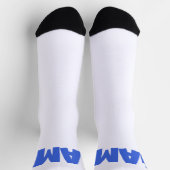 GAMY® Royal blue Logo Unisex Socken (Oben)