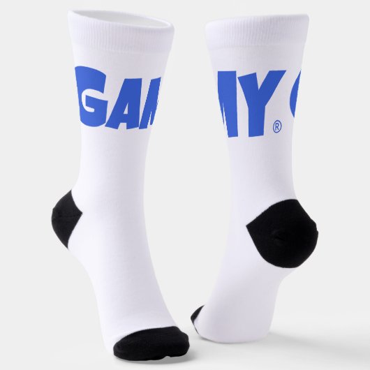 GAMY® Royal blue Logo Unisex Socken (Gewinkelt)