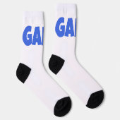 GAMY® Royal blue Logo Unisex Socken (Rechts)