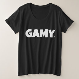 GAMY® White Logo Damen Große Größe T-Shirt