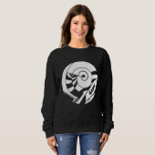 GAMY® White Logo Damen Sweatshirt (Vorne ganz)