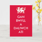 GAN BWYLL A DALIWCH ATI KARTE (Gelbe Blume)