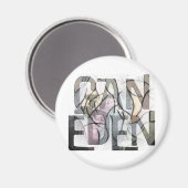 Gan Eden Magnet (Vorderseite/Rückseite)