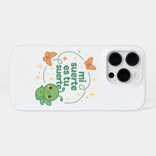 Gan Gan - Sprich freundlich, teile Dein Glück iPhone Hülle (Rückseite (Horizontal))