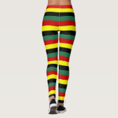 Gana-Fahne-Streifen Leggings (Rückseite)