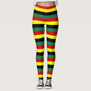 Gana-Fahne-Streifen Leggings
