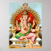 Ganapathi von Ravi Varma. Ganesha Poster (Vorne)