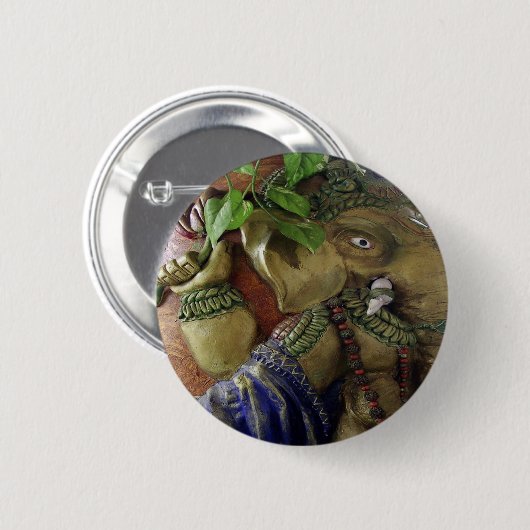 Ganapati Ganesh Button (Vorne & Hinten)
