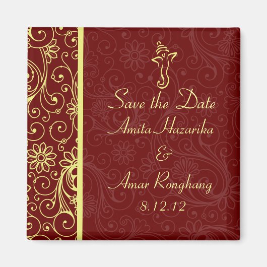 Ganapati-Gastgeschenk Hochzeit-Magnete Magnet (Vorne)