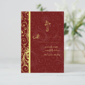 Ganapati Wedding RSVP Cards Karte (Stehend Vorderseite)