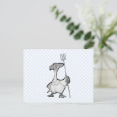 Gancy Goose Postkarte (Stehend Vorderseite)