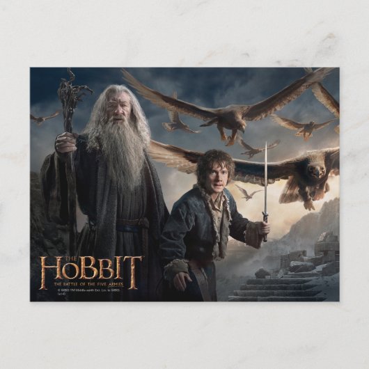 Gandalf, BILBO BAGGINS™ & The Great Eagles Postkarte (Vorderseite)