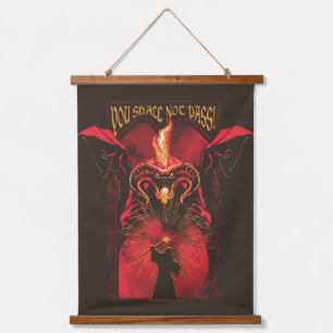 GANDALF™ gegen Balrog "Du sollst nicht passieren" Wandteppich Mit Holzrahmen