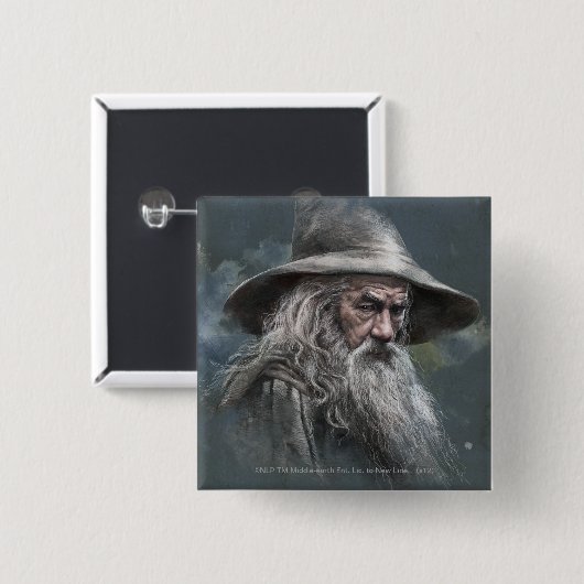 Gandalf Illustration Button (Vorne & Hinten)