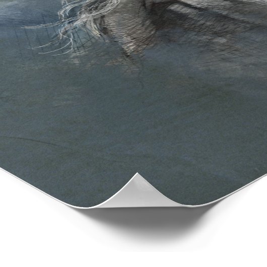 Gandalf Illustration Poster (Ecke)