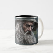 Gandalf Illustration Zweifarbige Tasse (VorderseiteRechts)