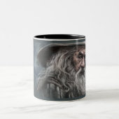 Gandalf Illustration Zweifarbige Tasse (Mittel)