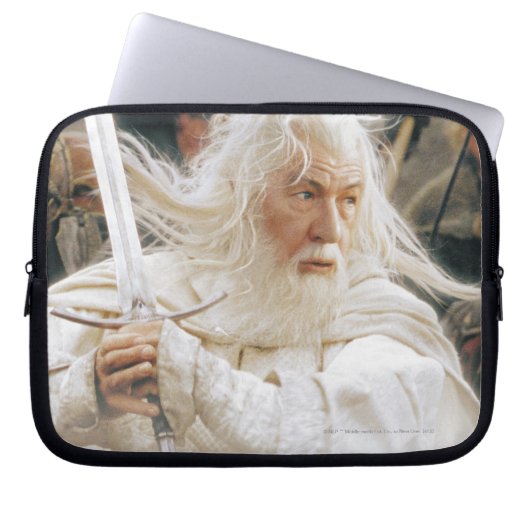 GANDALF™ Kampf mit Schwert Laptopschutzhülle (Vorderseite)