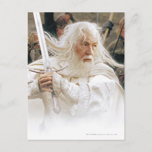 GANDALF™ Kampf mit Schwert Postkarte (Vorderseite)