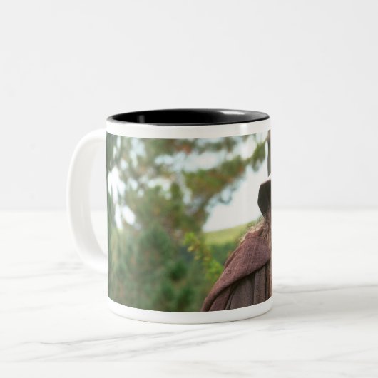 GANDALF™ mit Hut Zweifarbige Tasse (Vorderseite Links)