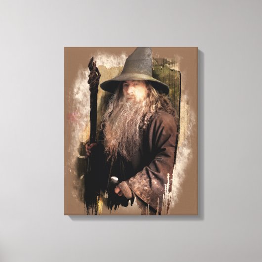 Gandalf mit Mitarbeitern Leinwanddruck (Vorderseite)