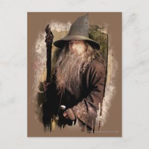 Gandalf mit Mitarbeitern Postkarte