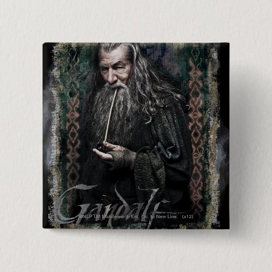 Gandalf mit Namen Button (Vorderseite)