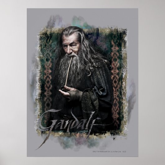 Gandalf mit Namen Poster (Vorne)
