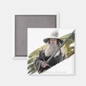 Gandalf mit Schwert grün Magnet (Vorderseite/Rückseite)