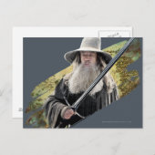 Gandalf mit Schwert grün Postkarte (Vorne/Hinten)