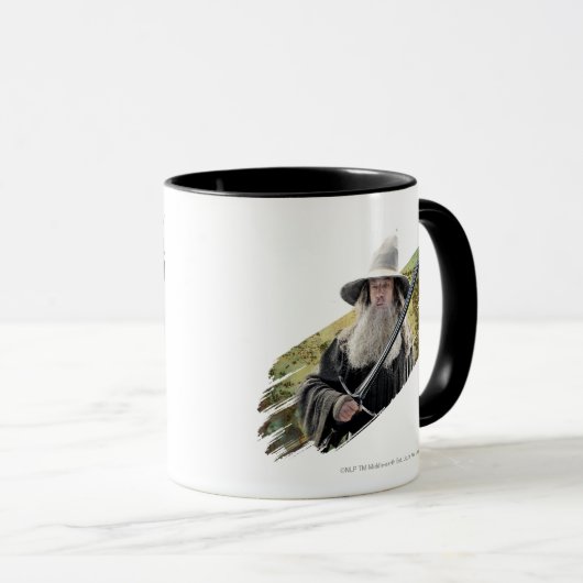 Gandalf mit Schwert grün Tasse (VorderseiteRechts)