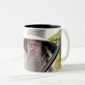Gandalf mit Schwert grün Zweifarbige Tasse (VorderseiteRechts)