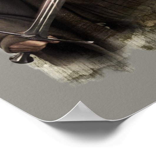 Gandalf mit Schwert Poster (Ecke)