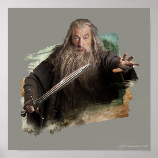 Gandalf mit Schwert Poster (Vorne)